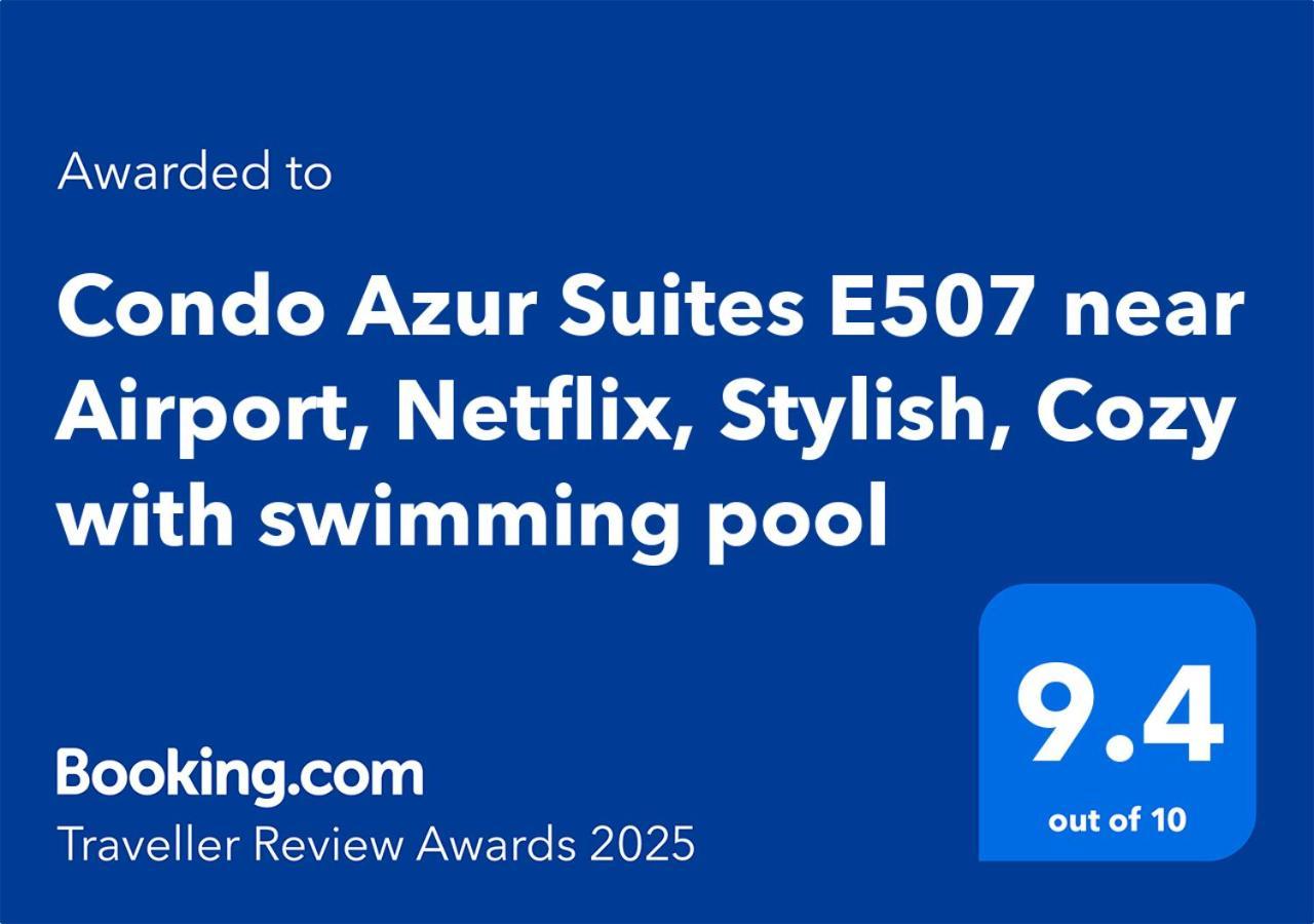 מקטאן Condo Azur Suites E507 Near Airport, Netflix, Stylish, Cozy With Swimming Pool מראה חיצוני תמונה